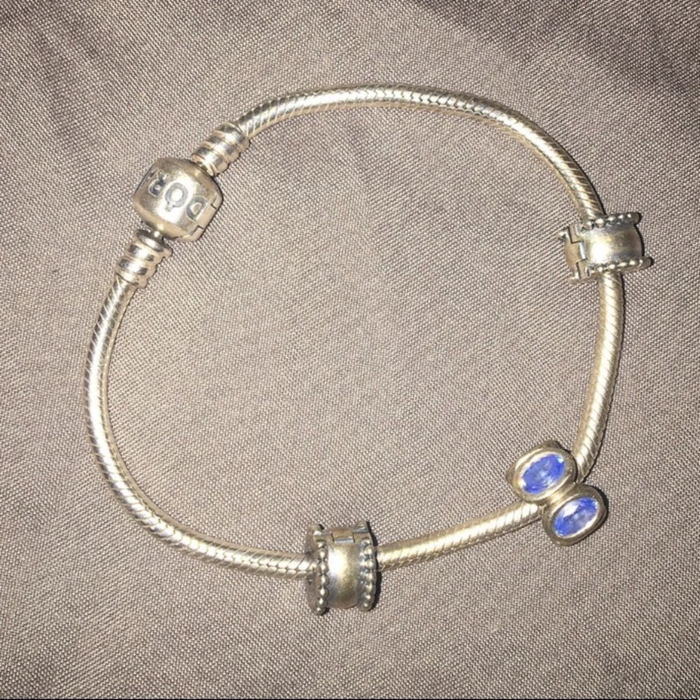 Pandora bracelet with birthstone charm